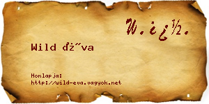 Wild Éva névjegykártya